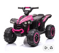 VROOOMY Quad Électrique XC-Sport 12V - Rose - 2 à 5 ans - Télécommande Parentale - Pneus EVA - Soft Start