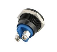 Vroxdrez Bouton De Démarrage Rond Commutateurs à Boutons Poussoirs Momentanés Commutateur Poussoir 16mm Commutateurs Boutons Poussoirs Momentanés En Métal Noir Pour Appareils Électriques