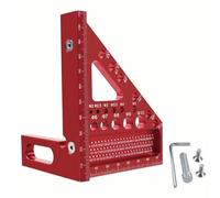 Vroxdrez Équerre 3D Multi-Angle Equerre de Menuiserie, Fausse Équerre Réglable 22.5° à 90° en Aluminium, Équerre Menuisier Charpentier, Équerre de Menuisier et Maçon pour Bois et Chantier