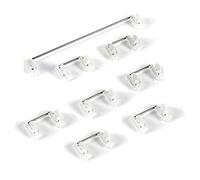Vrttlkkfe Clavier mécanique Cerise MX Switch Stabilisateur d'arbre cerisier avec sur carte Boîtier transparent 6.25U Modificateur Clé Stabilisateur