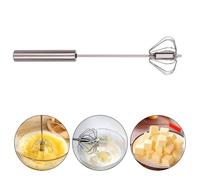 VRTYVEYBB Batteur à main avec fouet en acier inoxydable, poignée rotative manuelle, 24,6 x 2 x 6 cm, pour les tâches de mélange de cuisine