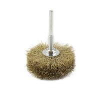 VRTYVEYBB Brosse métallique revêtue de cuivre pour mini perceuse, diamètre 90 mm, tige 6 mm, pour polissage et gravure
