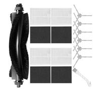 VRTYVEYBB Brosses latérales à rouleau pour aspirateur Eufy L60/L50 Kit de rechange pour aspirateur robot Eufy L60/L50 Brosses latérales Filtres Brosse rouleau