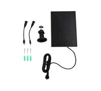 VRTYVEYBB Caméra de chasse 5 V avec panneau solaire 6000 mAh batterie rechargeable étanche, facile à installer. Pour caméras de trail Bushnell (Noir)