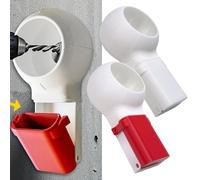 VRTYVEYBB Collecteur de poussière pour perceuses - Bac collecteur de poussière avec raccord pour bouteille d'eau - 157 x 84 mm - Plastique rouge/blanc