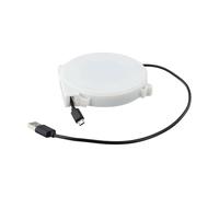 VRTYVEYBB Enrouleur de câble de données - Câble de charge automatique rétractable - Bobine de 1 à 3 mètres - 1,2 m de type C