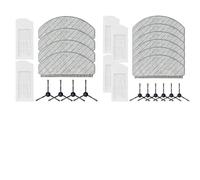 VRTYVEYBB Ensemble de filtre, serpillère et brosse latérale pour Bosch Spotless + BCRD1W/BCRC1W et Spotless Advanced + BCRD2W/BCRC2W, y compris papier filtre, chiffons en microfibre et brosses