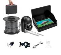 VRTYVEYBB Fish Finder Caméra de détection de poissons 4,3 pouces 12-25 V IPS écran HD 220 ° câble vidéo extra long 30 mètres pour toutes les eaux