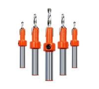 VRTYVEYBB Foret conique à tige ronde de 8 mm avec collier d'arrêt réglable pour le travail du bois, butée de perçage de 29 mm, alliage d'acier