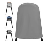 VRTYVEYBB Housse de protection pour barbecue ronde contre la pluie et la poussière en gris, noir, blanc, marron, blanc