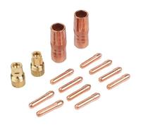 VRTYVEYBB Lot de 10 buses de soudage de rechange pour Bernard NS-5818C et D-1, lot de 10 embouts T-023/T-030/T-035/T-045, accessoires en laiton cuivré, kit d'entretien de soudage industriel T030