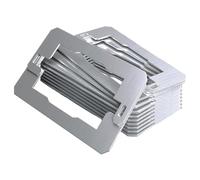 VRTYVEYBB Lot de 10 entretoises de plaque murale en acier inoxydable pour prises électriques, design à double panneau pour fixer les interrupteurs et les prises lâches, cales métalliques résistantes à