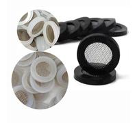 VRTYVEYBB Lot de 10 filtres pour machine à laver, lave-vaisselle et douche, 1,9 cm BSP, maille en acier inoxydable, anneau extérieur en caoutchouc