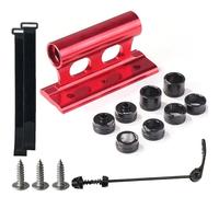 VRTYVEYBB Lot de 2 blocs de fixation pour fourche de vélo pour transport sûr de fourches de 20 x 110 mm Rouge