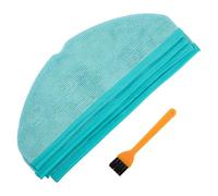 VRTYVEYBB Lot de 4/10 chiffons en microfibre avec brosse de nettoyage pour aspirateur robot Cecotec-Conga 8090 Ultra / 9090 AI