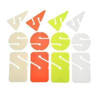 VRTYVEYBB Lot de 5 marqueurs de plongée pour plongée en grotte et épave - Forme triangulaire, ronde et rectangulaire - Plastique ABS - Légers - Couleurs vives - Pour cordes de guidage