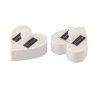 VRTYVEYBB Lot de 6 lampes solaires Love Candle pour extérieur - Blanc