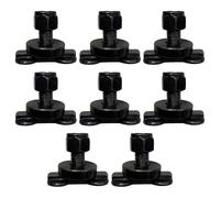 VRTYVEYBB Lot de 8 écrous à goujons filetés à double patte en L pour remorque de camion, pickup, camping-car