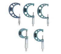 VRTYVEYBB Micromètre de diamètre extérieur avec graduation de 0,00 cm, acier chromé, finition satinée, butée à cliquet, pour instruments mécaniques