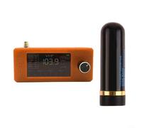 VRTYVEYBB Mini SI4732 Récepteur radio de poche ESP32-S3 Contrôle 0,5-108 MHz AM FM LSB Tuning Écran IPS 4,8 cm Batterie 800 mAh Type-C Charge Antenne Boucle Portable 3D Boîtier 3D (Orange)