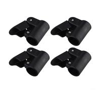 VRTYVEYBB Pince de tente en Plastique ABS Noir - Lot de 4 - ANCHOR_STAKE - Fixation sécurisée pour auvent sur poteaux de 22 mm ou 25 mm