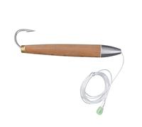 VRTYVEYBB Pour leurres de thon de cèdre gréé, 15,5 cm, 74,5 g, construction en bois et métal, pour thon, dorado, wahoo, marlin, yellowtail, stripe, albacore