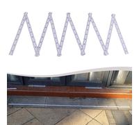 VRTYVEYBB Règle pliable en 2 parties avec une longueur de 2 m pour charpentier, pliable en 10 sections, plastique ABS