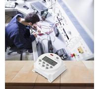 VRTYVEYBB Relais de minuterie électronique numérique pour éclairage de rue, 12 V DC, 16 A, programmable hebdomadaire, avec écran LCD, pour version plastique blanc