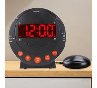 VRTYVEYBB Réveil à vibrations avec rappel d'appel entrant - Réveil - Pour personnes âgées - Téléphone à vibrations - Kit multifonctionnel