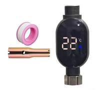 VRTYVEYBB Thermomètre de robinet numérique étanche avec indicateur de température à code couleur pour une mesure précise de l'eau du bain de 0 à 99 degrés (haut)