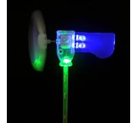 VRTYVEYBB Turbines éoliennes à LED pratiques Outils pédagogiques automatique Face Générateur Template Wind Turbine 1 LED verte