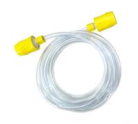 VRTYVEYBB Tuyau de rechange pour nettoyeur de tapis Karcher pour Puzzi 8/10 100 10/1 10/2 8/1C 200, tuyau d'aspirateur de 2,5 m avec connecteurs jaunes, compatible avec la pièce numéro de pièce 4.446