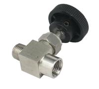 VRTYVEYBB Vanne pointeau NPT femelle à mâle 1/4" en acier inoxydable 304, 915 PSI / 64 bar, pour liquides et gaz