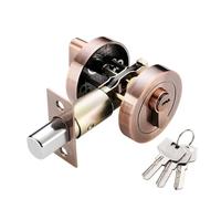 VRTYVEYBB Verrou de porte invisible - Interrupteur rotatif double face avec clés - Pour maison, bureau, chambre à coucher, chambre à coucher - Verrou de porte en bois