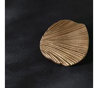 VRUESH de Mode 10pcs 30mm Gros Boutons pour Coudre des dorés en Forme d'éventail pour vêtements WomensWoolen Coat Trench Coat Bouton décoratif-Or,25mm-10pcs