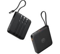 VRURC Batterie Externe 20000mAh - 4 câbles intégrés - Charge rapide 22.5W - Affichage LED