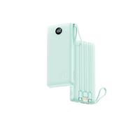 VRURC Batterie Externe 20000mAh Power Bank USB C 20W avec câbles et LED Display Batterie Portable 4 Sorties Compatible avec iPhone, Huawei, Samsung Téléphone Tablet (Vert)