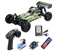 VRX Racing Sprint RC Buggy Voiture télécommandée sans balais 1:10, 55 km/h, haute vitesse 4WD tout-terrain, voiture RC RTR professionnelle avec ESC 45 A, amortisseur à pression d'huile et batterie