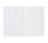 VRYNDH 10 Pièces Transparent reliure dossier baguette,baguette reliure a4,dossier à barrette coulissante,adapté pour organiser des documents dans les écoles et les bureaux