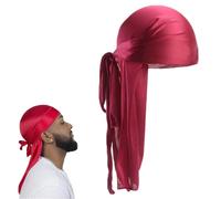 VRYNDH Bandana Pirate Bordeau, Accessoire pour Costume Pirate, Jack Sparrow, Halloween et Fêtes Médiévales, Taille Unique