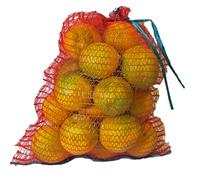 VRYSAC Lot de 200 sacs en maille 32 x 44 grattoir rouge avec fermeture pour 5 kg d'oranges, oignons ou citrons, peut contenir environ 3 kg de noix
