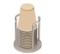 Vryzmo 1 Pièces Distributeur de Gobelets en Papier Porte-Gobelet Distributeur de Gobelets de Fête Rince-Bouche Support de Rangement de Gobelet de Rinçage 11.5x13cmB
