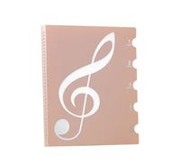 Vryzmo Classeur de Partitions Inscriptible et Détachable, 60 Pages, Convient au Format Lettre A4 Rose