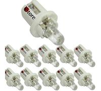 VS 10 Ampoule B8.5D BX8.5D BAX10D T5 LED Veilleus Blanc Compteur Tableau Bord 12V Ampoules