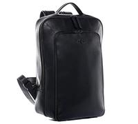 VS SID & VAIN Sac à Dos Dylan | Compartiment 15" Laptop Cuir véritable | Sacs portés Dos Grand Noir | Backpack Ville Voyage Scolaire Fait à la Main