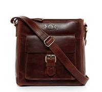 VS SID & VAIN Sac à Main porté épaule Yale Cuir véritable | Sac bandoulière Petit Femme Marron | Sac en Cuir avec Bretelle Fait à la Main