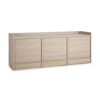 VS Venta-stock Meuble TV Moscú avec 3 Portes, Couleur Chêne, 139 cm (Largeur) 40 cm (Profondeur) 54 cm (Hauteur)