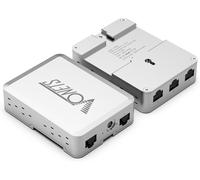 VS500 Industrial 5 Ports Gigabit Ethernet RJ45 Splitter Extend LAN Network Port LAN 4 Ports + 1 Uplink Port,Plug & Play,Metal Design,Universal for Network Devices