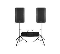 VONYX VSA150S Kit Enceintes Actives avec Bluetooth et Pieds Réglables - 1000W, Woofer 15 Pouces, avec Câble, Lecteur MP3, Un Kit Idéal pour Les DJs Mobiles