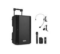 VSA500-BP Sono portable 800 Watts - Batterie intégrée, haut-parleur 12, micro-casque inclus, Bluetooth, MP3